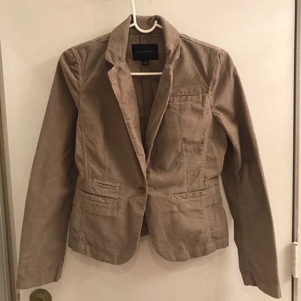 Banana Republic Tan Corduroy Blazer Small